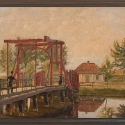 Christen Købke – Die nördliche Zugbrücke zur Zitadelle in Kopenhagen 1835 | Giclée Kunstdruck gerahmt