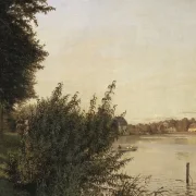 Christen Købke | Dosseringen in Richtung Österbro - 1836 | Gerahmter Kunstdruck | Goldenes Zeitalter Dänemark | formida