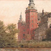 Christen Købke | Frederiksborg Slot set fra nordvest - 1835 | Indrammet kunsttryk | Danmarks Guldalder | formida