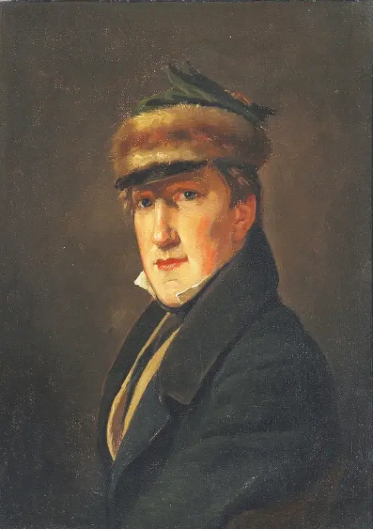 Christen Købke | Portræt af Emmerik Høgh-Guldberg - 1835 | Indrammet kunsttryk | Danmarks Guldalder | formida