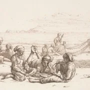 Christen Købke | Neapolitanske fiskerdrenge som spiller kort - 1847 | Indrammet kunsttryk | Danmarks Guldalder | formida