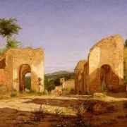 Christen Købke | Tor in der Via Sepulcralis in Pompeji – 1846 | Gerahmter Kunstdruck | Goldenes Zeitalter Dänemark | formida