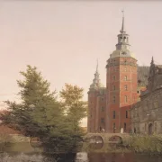 Christen Købke | Schloss Frederiksborg, gesehen von Nordwesten - 1836 | Gerahmter Kunstdruck | Goldenes Zeitalter Dänemark | formida