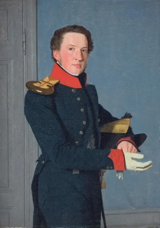 Christen Købke | Marineleutnant Christen Schifter Feilberg - 1836 | Indrammet kunsttryk | Danmarks Guldalder | formida