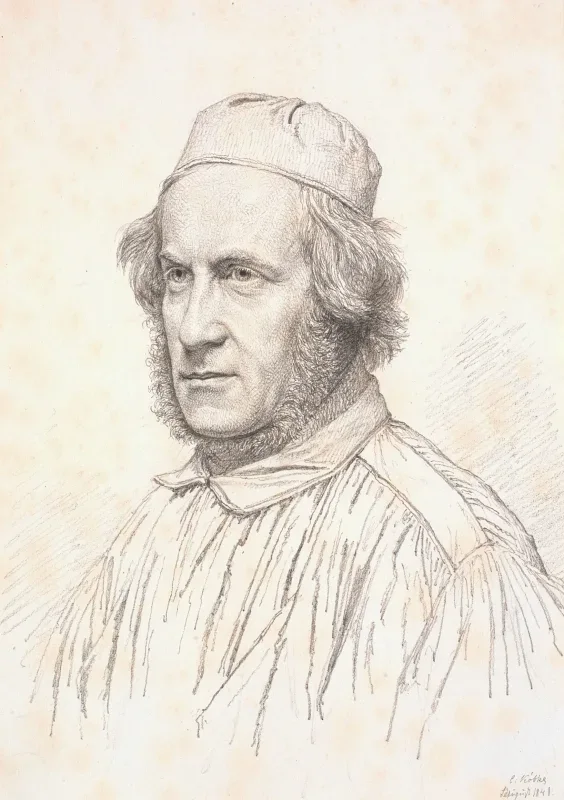 Christen Købke | Porträt von H.W. Bissen - 1841 | Gerahmter Kunstdruck | Goldenes Zeitalter Dänemark | formida