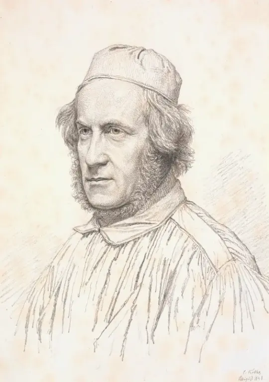 Christen Købke | Portræt af H.W.Bissen - 1841 | Indrammet kunsttryk | Danmarks Guldalder | formida