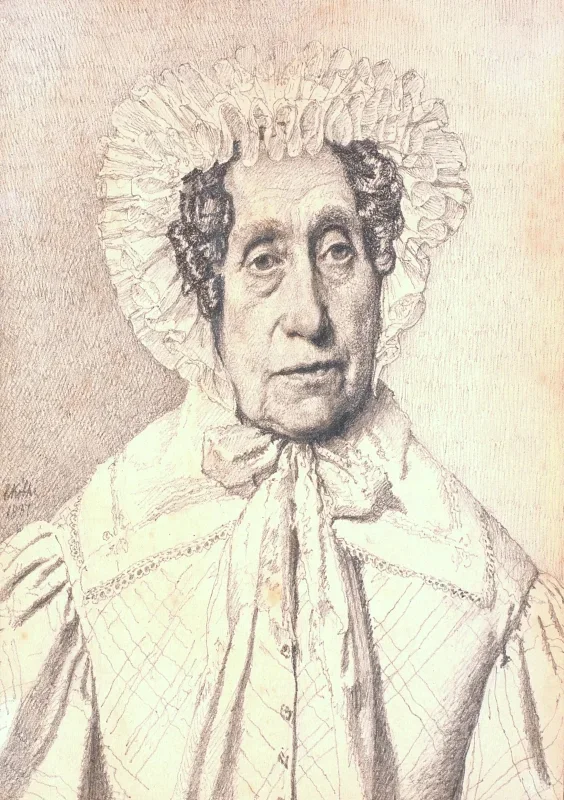 Christen Købke | Porträt von Maren Krohn - 1837 | Gerahmter Kunstdruck | Goldenes Zeitalter Dänemark | formida