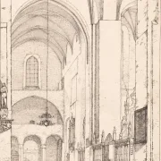 Christen Købke | Interiør af Aarhus Domkirke - 1831 | Indrammet kunsttryk | Danmarks Guldalder | formida