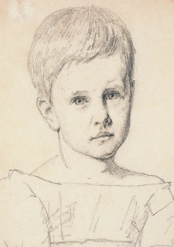 Christen Købke | Porträt von Sophie Frimodt als Kind - 1834 | Gerahmter Kunstdruck | Goldenes Zeitalter Dänemark | formida