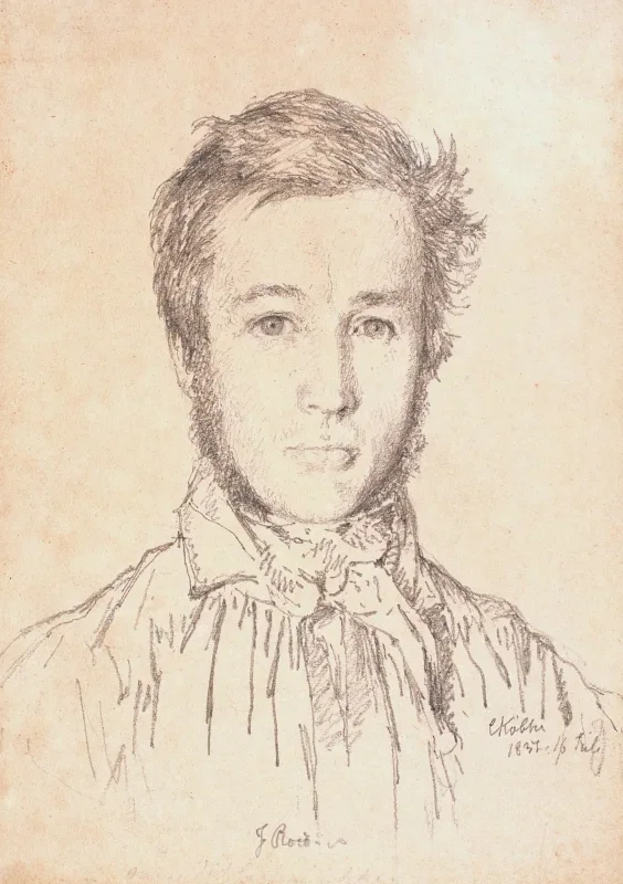 Christen Købke | Portrait of Jørgen Roed - 1837 | Indrammet kunsttryk | Danmarks Guldalder | formida