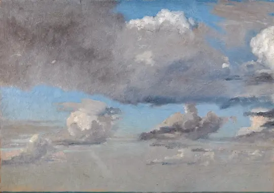 Christen Købke | Studie af skyer - 1831 | Indrammet kunsttryk | Danmarks Guldalder | formida