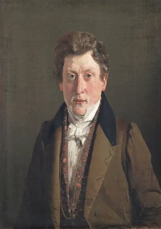 Christen Købke | Kunstnerens svoger – 1833 | Indrammet kunsttryk | Danmarks Guldalder | formida