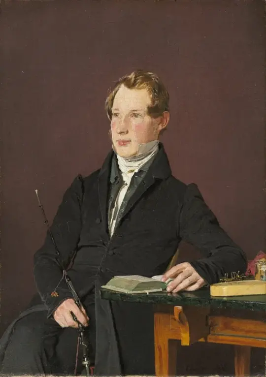 Christen Købke | Dr. Johann Henning Kjetil Hjardemaal – 1833 | Indrammet kunsttryk | Danmarks Guldalder | formida