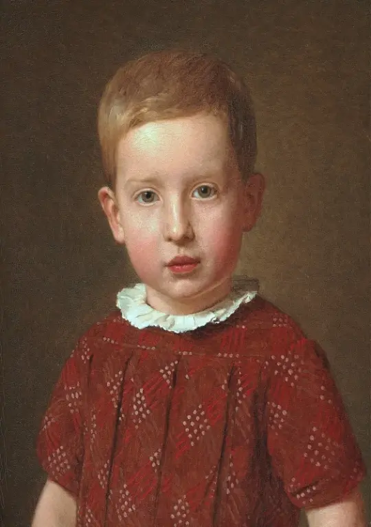 Christen Købke | Skolebestyrer J. Krohn som barn - 1846 | Indrammet kunsttryk | Danmarks Guldalder | formida