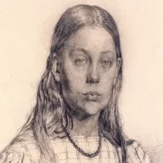 Christen Købke | Ung pige - 1810 | Indrammet kunsttryk | Danmarks Guldalder | formida
