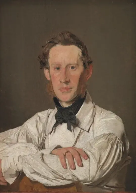 Christen Købke | Dyremaler Christian Holm - 1834 | Indrammet kunsttryk | Danmarks Guldalder | formida