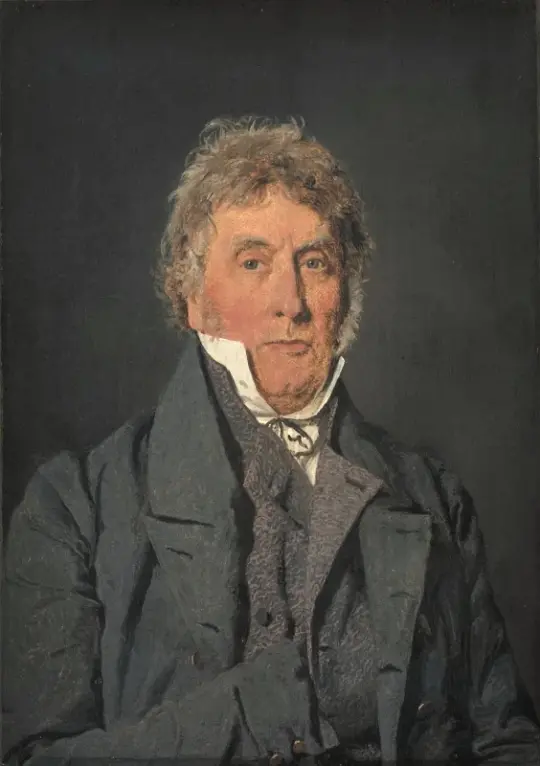 Christen Købke | Far til kunstneren, bagermester Peter Berendt Købke - 1837 | Indrammet kunsttryk | Danmarks Guldalder | formida