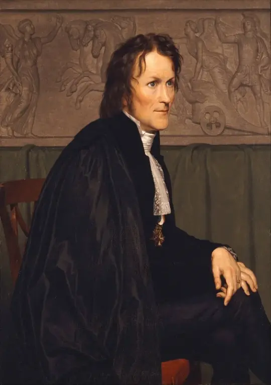 Christoffer W. Eckersberg | Bertel Thorvaldsen - 1838 | Indrammet kunsttryk | Danmarks Guldalder | formida