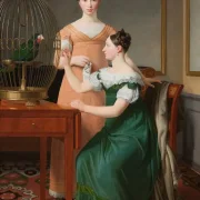 Christoffer W. Eckersberg | Bella und Hanna, die ältesten Töchter – 1820 | Gerahmter Kunstdruck | Goldenes Zeitalter Dänemark | formida