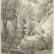 Christoffer W. Eckersberg | Park des Liselund-Herrenhauses auf der Insel Møn - 1809 | Gerahmter Kunstdruck | Goldenes Zeitalter Dänemark | formida