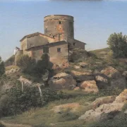 Christoffer W. Eckersberg | Ein Gebäude in der Nähe des Tor di Quinto - 1815 | Gerahmter Kunstdruck | Goldenes Zeitalter Dänemark | formida