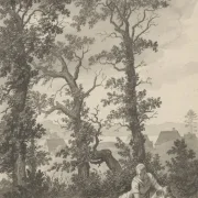 Christoffer W. Eckersberg | Aus der Gegend um Skjoldenæsholm - 1810 | Gerahmter Kunstdruck | Goldenes Zeitalter Dänemark | formida