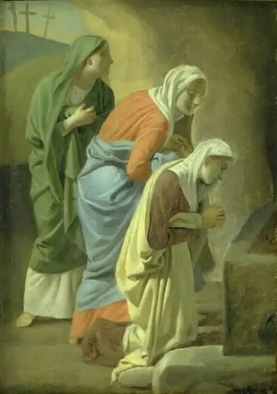 Christoffer W. Eckersberg | De tre Mariaer ved Kristi grav - 1814 | Indrammet kunsttryk | Danmarks Guldalder | formida