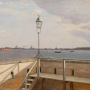 Christoffer W. Eckersberg | Blick von der Trekroner-Batterie – 1836 | Gerahmter Kunstdruck | Goldenes Zeitalter Dänemark | formida