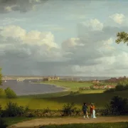 Christoffer W. Eckersberg | Blick nach Norden auf Schloss Kronborg – 1810 | Gerahmter Kunstdruck | Goldenes Zeitalter Dänemark | formida
