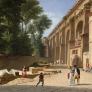 Christoffer W. Eckersberg | Die Landschaft unter dem Aquädukt - 1812 | Gerahmter Kunstdruck | Goldenes Zeitalter Dänemark | formida