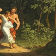 Christoffer W. Eckersberg | Eine Verführungsszene im Wald - 1811 | Gerahmter Kunstdruck | Goldenes Zeitalter Dänemark | formida