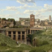 Christoffer W. Eckersberg | Udsigt over Cloaca Maxima Rom - 1814 | Indrammet kunsttryk | Danmarks Guldalder | formida