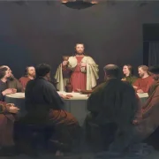 Christoffer W. Eckersberg | Den sidste nadver - 1829 | Indrammet kunsttryk | Danmarks Guldalder | formida