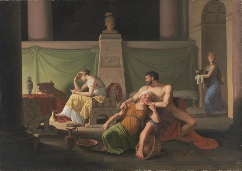 Christoffer W. Eckersberg | Odysseus' tilbagevenden - 1812 | Indrammet kunsttryk | Danmarks Guldalder | formida