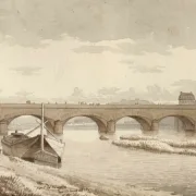 Christoffer W. Eckersberg | Die Seine Brücke bei Neuilly - 1812 | Gerahmter Kunstdruck | Goldenes Zeitalter Dänemark | formida