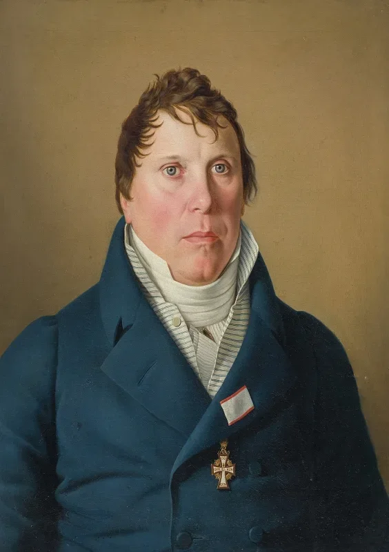 Christoffer W. Eckersberg | Dänischer Gouverneur Lund - 1840 | Gerahmter Kunstdruck | Goldenes Zeitalter Dänemark | formida