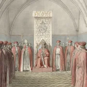 Christoffer W. Eckersberg | Elefantordenens grundlæggelse – 1840 | Indrammet kunsttryk | Danmarks Guldalder | formida