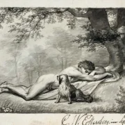 Christoffer W. Eckersberg | Ein nackter junger Mann - 1804 | Gerahmter Kunstdruck | Goldenes Zeitalter Dänemark | formida