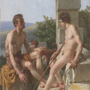 Christoffer W. Eckersberg | To hyrder - 1813 | Indrammet kunsttryk | Danmarks Guldalder | formida