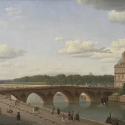 Christoffer W. Eckersberg | Pont Royal, set fra Voltaire-kajen - 1812 | Indrammet kunsttryk | Danmarks Guldalder | formida