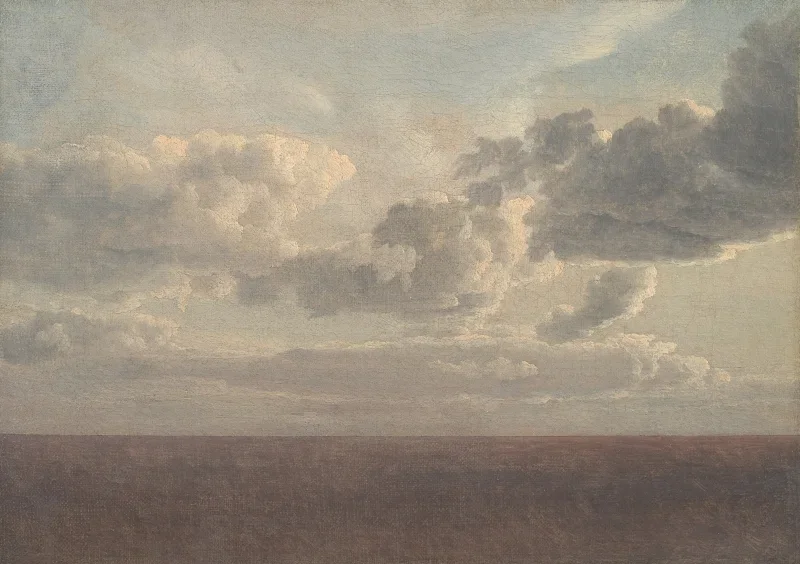 Christoffer W. Eckersberg | Skyer over havet - 1826 | Indrammet kunsttryk | Danmarks Guldalder | formida