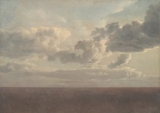 Christoffer W. Eckersberg | Wolken über dem Meer - 1826 | Gerahmter Kunstdruck | Goldenes Zeitalter Dänemark | formida