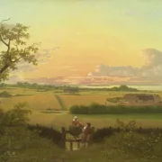 Christoffer W. Eckersberg | Die Insel Møn - 1810 | Indrammet kunsttryk | Danmarks Guldalder | formida