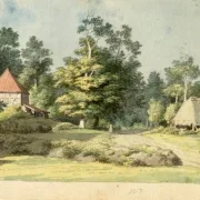 Christoffer W. Eckersberg | Et teglværk på Møn - 1809 | Indrammet kunsttryk | Danmarks Guldalder | formida