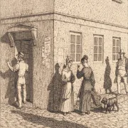 Christoffer W. Eckersberg | Eine Straßenecke – 1835 | Gerahmter Kunstdruck | Goldenes Zeitalter Dänemark | formida