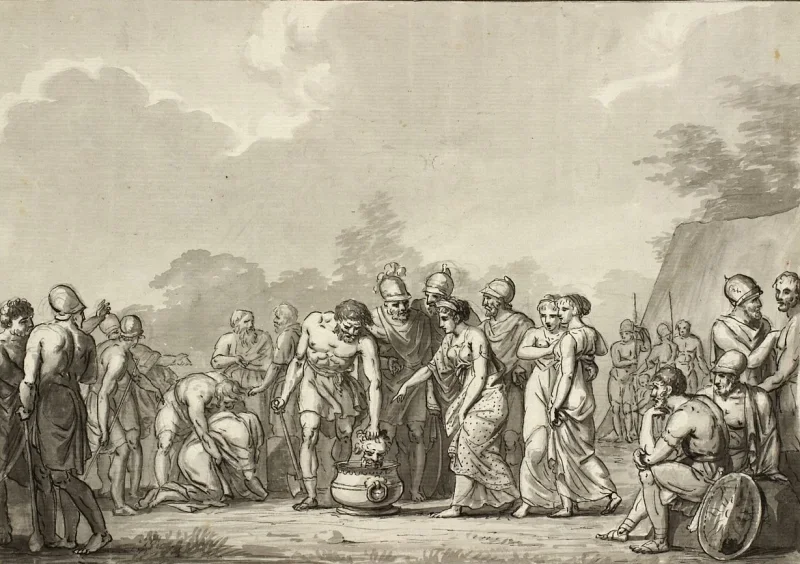 Christoffer W. Eckersberg | Massagernes dronning - 1804 | Indrammet kunsttryk | Danmarks Guldalder | formida