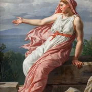 Christoffer W. Eckersberg | Alcyones Abschied von ihrem Ehemann - 1813 | Gerahmter Kunstdruck | Goldenes Zeitalter Dänemark | formida