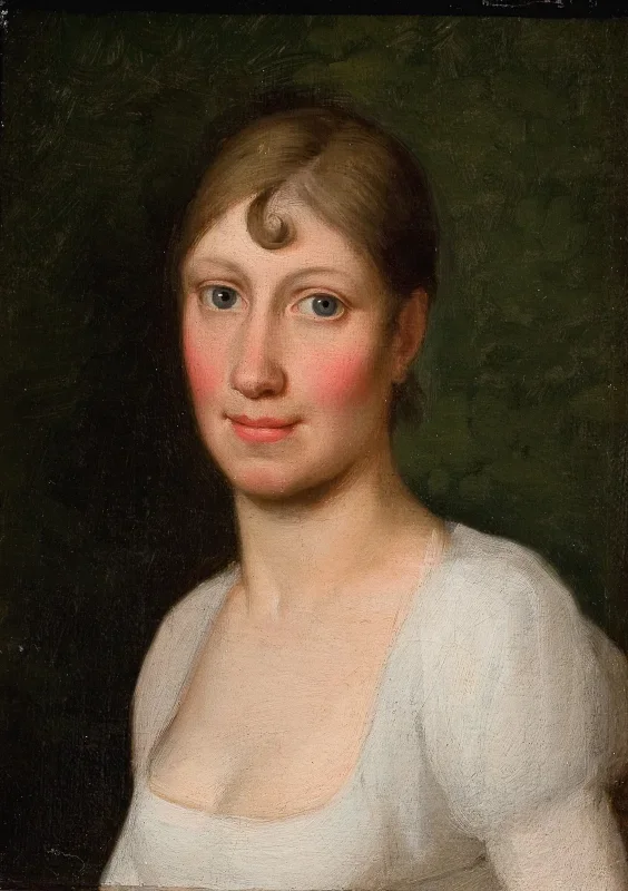 Christoffer W. Eckersberg | Christine Rebekka Eckersberg - 1809 | Gerahmter Kunstdruck | Goldenes Zeitalter Dänemark | formida