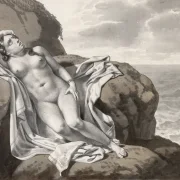 Christoffer W. Eckersberg | Andromeda lænket til en klippe – 1813 | Indrammet kunsttryk | Danmarks Guldalder | formida
