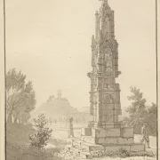 Christoffer W. Eckersberg | Højkors nær Bonn - 1810 | Indrammet kunsttryk | Danmarks Guldalder | formida